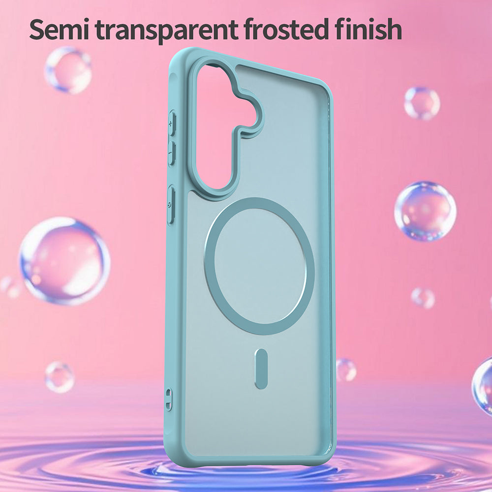 MagSafe Case for Samsung Galaxy S26 Plus S947, Techsuit, HaloFrost II, Light Green