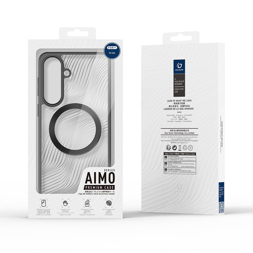 Coque MagSafe pour Samsung Galaxy S26 S942, DUX DUCIS, Aimo, Noire