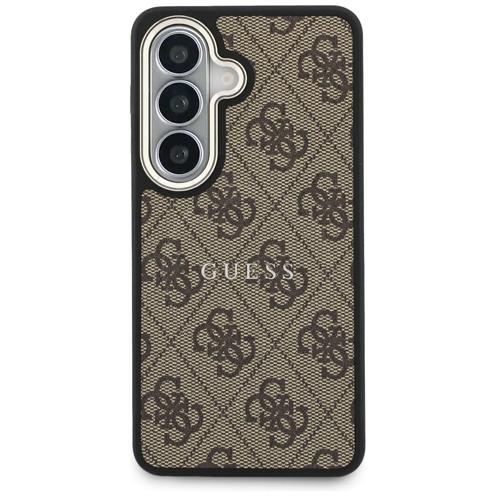 MagSafe Case for Samsung Galaxy S26 S942, Guess, 4G Embossed Ring, Brown