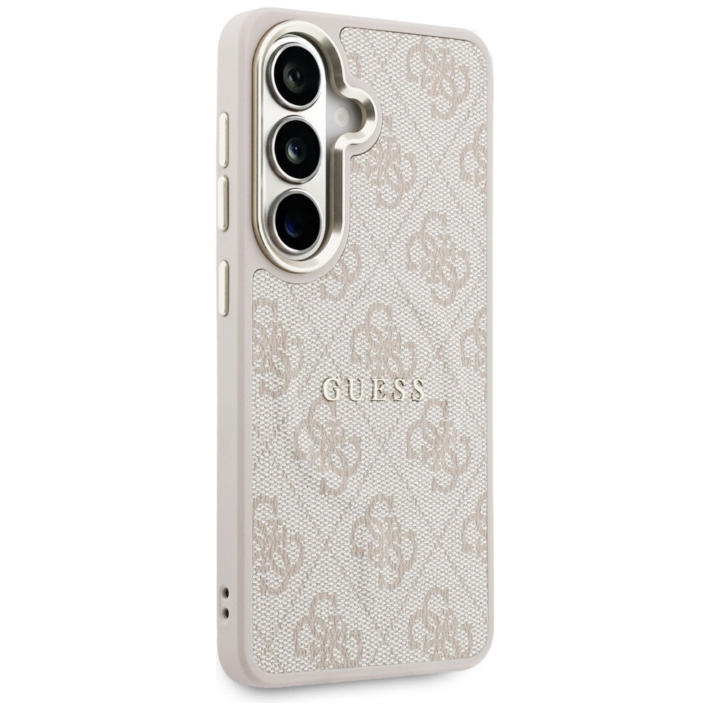 MagSafe Case for Samsung Galaxy S26 S942, Guess, 4G Embossed Ring, Pink