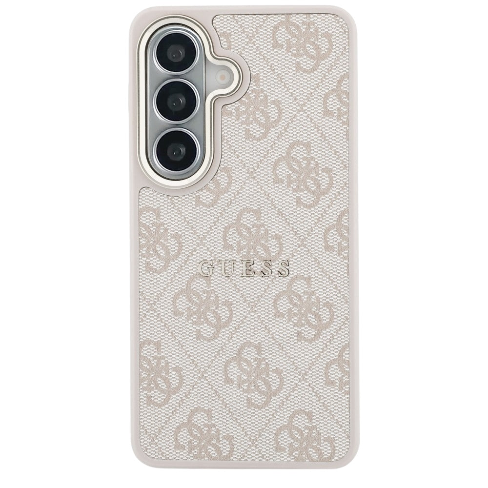 Étui MagSafe pour Samsung Galaxy S26 S942, Guess, 4G Embossed Ring, Rose
