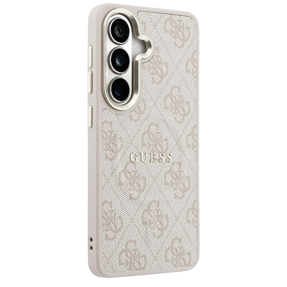 Étui MagSafe pour Samsung Galaxy S26 S942, Guess, 4G Embossed Ring, Rose