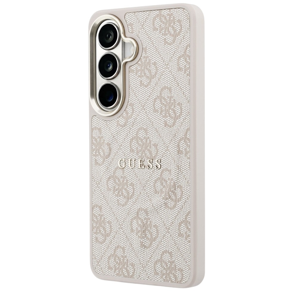 Étui MagSafe pour Samsung Galaxy S26 S942, Guess, 4G Embossed Ring, Rose