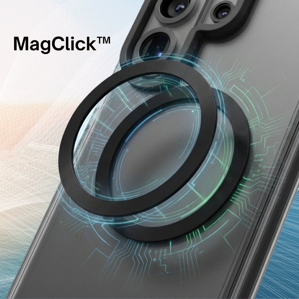 Coque MagSafe pour Samsung Galaxy S26 S942, UNIQ, Combat MagClick, Noire