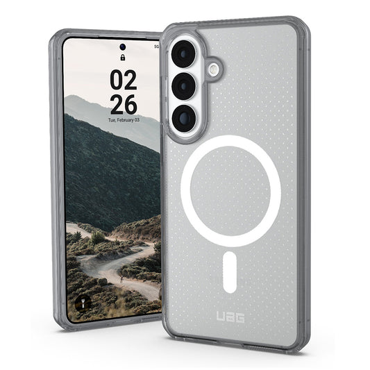 MagSafe-Hülle für Samsung Galaxy S26 S942, Urban Armor Gear, Dot, Transparent Grau