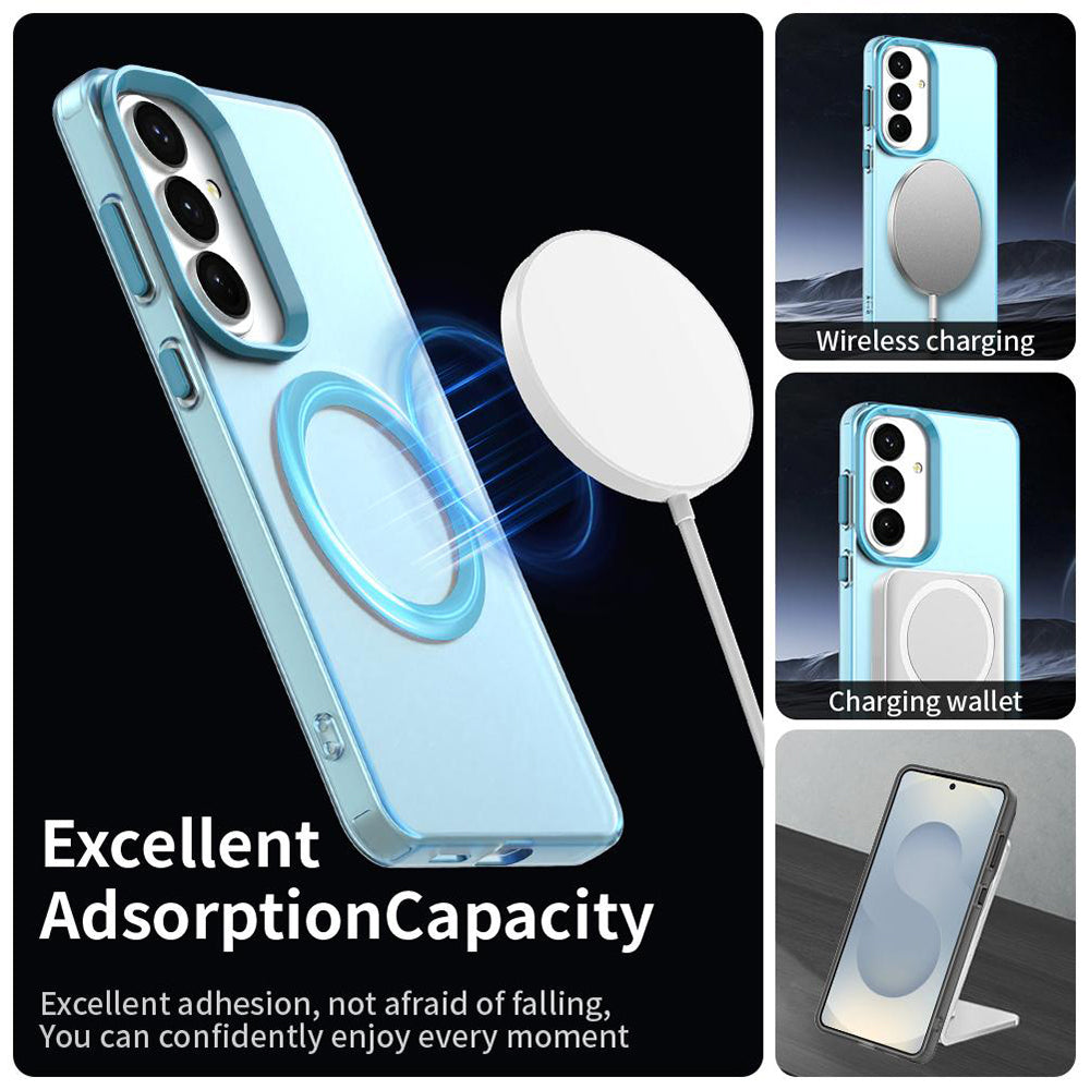 MagSafe Hülle für Samsung Galaxy S26 S942, Techsuit, CandyCase, Blau