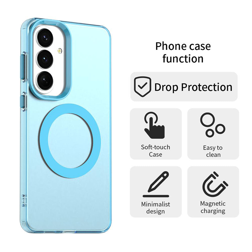 MagSafe Hülle für Samsung Galaxy S26 S942, Techsuit, CandyCase, Blau