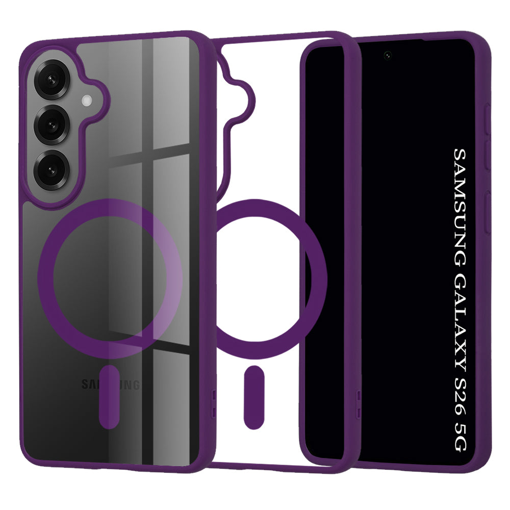 Coque MagSafe pour Samsung Galaxy S26 S942, Techsuit, Pro, Violet