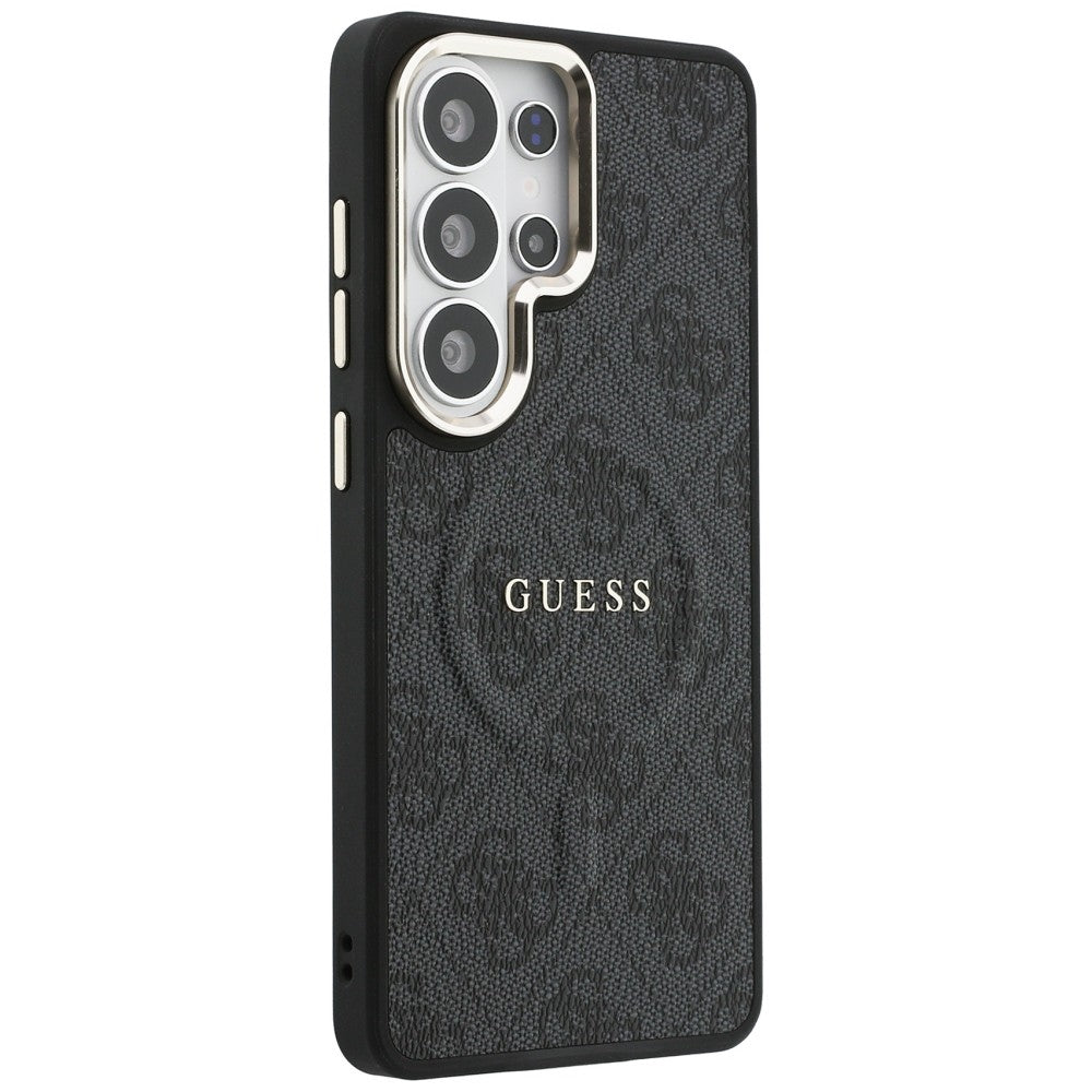 Étui MagSafe pour Samsung Galaxy S26 Ultra S948, Guess, 4G Embossed Ring, Noir