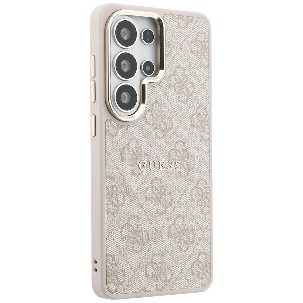 Étui MagSafe pour Samsung Galaxy S26 Ultra S948, Guess, 4G Embossed Ring, Rose