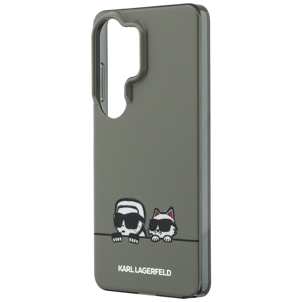 Étui MagSafe pour Samsung Galaxy S26 Ultra S948, Karl Lagerfeld, IML Karl & Choupette Peekaboo Logo, Noir