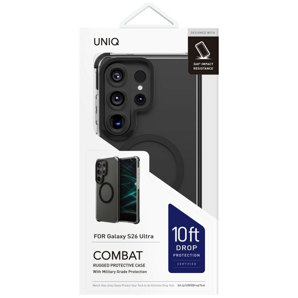 MagSafe Case for Samsung Galaxy S26 Ultra S948, UNIQ, Combat MagClick, Black