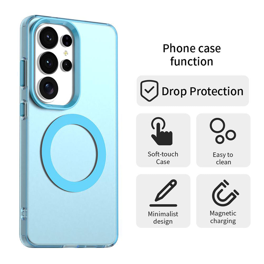 Housse MagSafe pour Samsung Galaxy S26 Ultra S948, Techsuit, CandyCase, Bleue