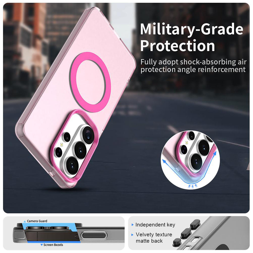 Étui MagSafe pour Samsung Galaxy S26 Ultra S948, Techsuit, CandyCase, Rose