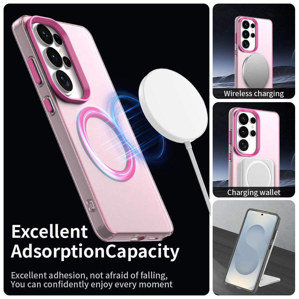 Étui MagSafe pour Samsung Galaxy S26 Ultra S948, Techsuit, CandyCase, Rose
