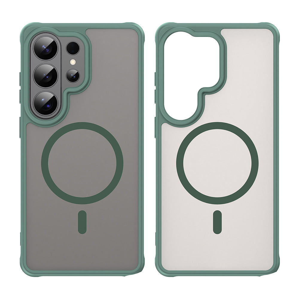 Coque MagSafe pour Samsung Galaxy S26 Ultra S948, Techsuit, HaloFrost II, Vert