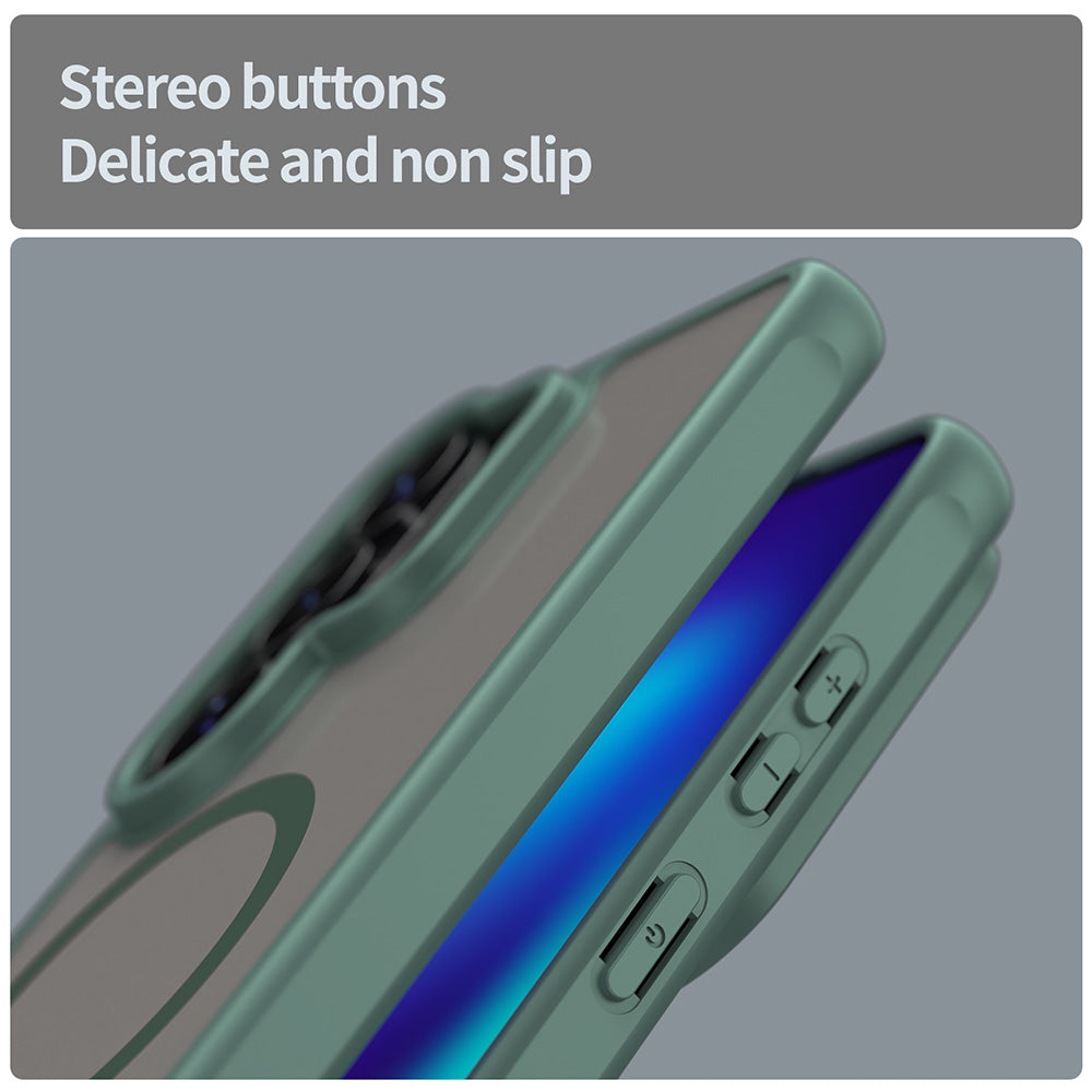 Coque MagSafe pour Samsung Galaxy S26 Ultra S948, Techsuit, HaloFrost II, Vert