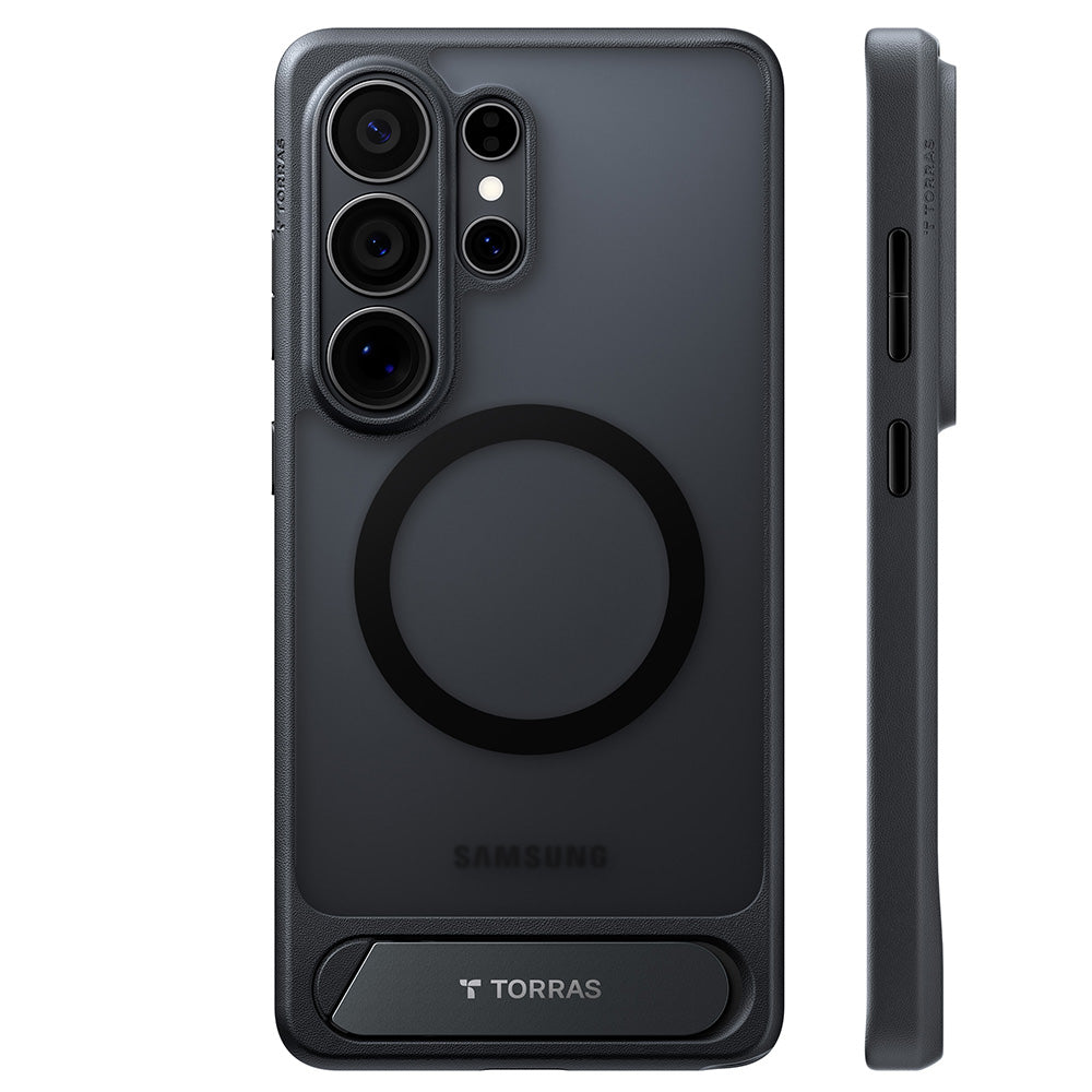 MagSafe Hülle für Samsung Galaxy S26 Ultra S948, Torras, Pstand, Schwarz