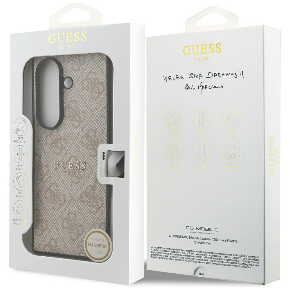 Étui MagSafe pour Samsung Galaxy Z Fold7 F966, Guess, 4G Classic, Rose