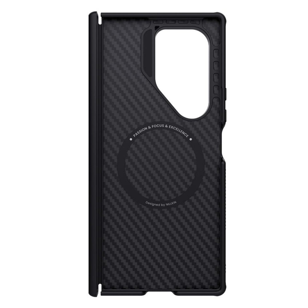 Coque MagSafe pour Samsung Galaxy Z Fold7 F966, Nillkin, Synthetic Fiber Pro, Noire