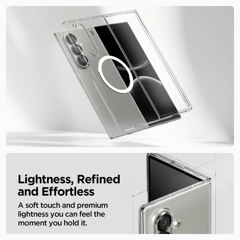 Étui MagSafe pour Samsung Galaxy Z Fold7 F966, Spigen, Air Skin, Transparent ACS09545