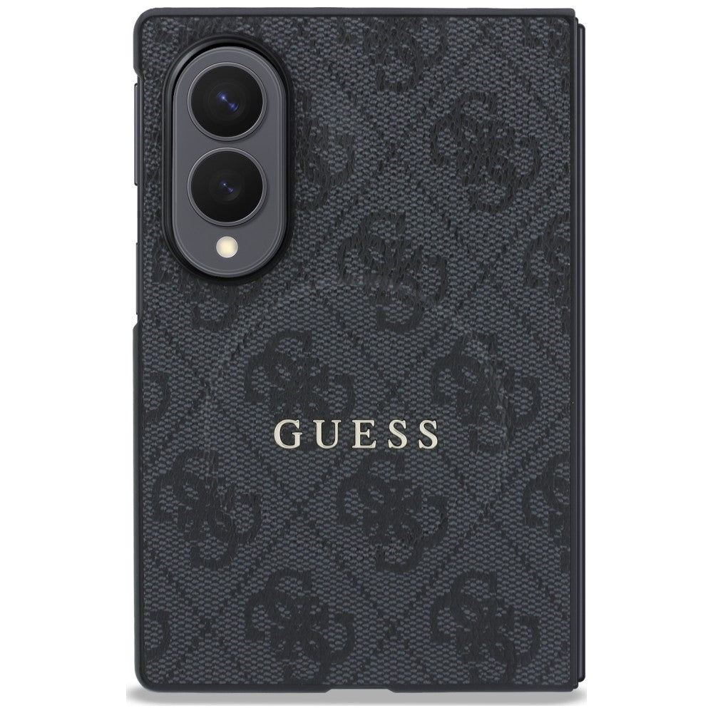 Coque MagSafe pour Samsung Galaxy Z Fold8 F971, Guess, 4G Leather Classic, Noire
