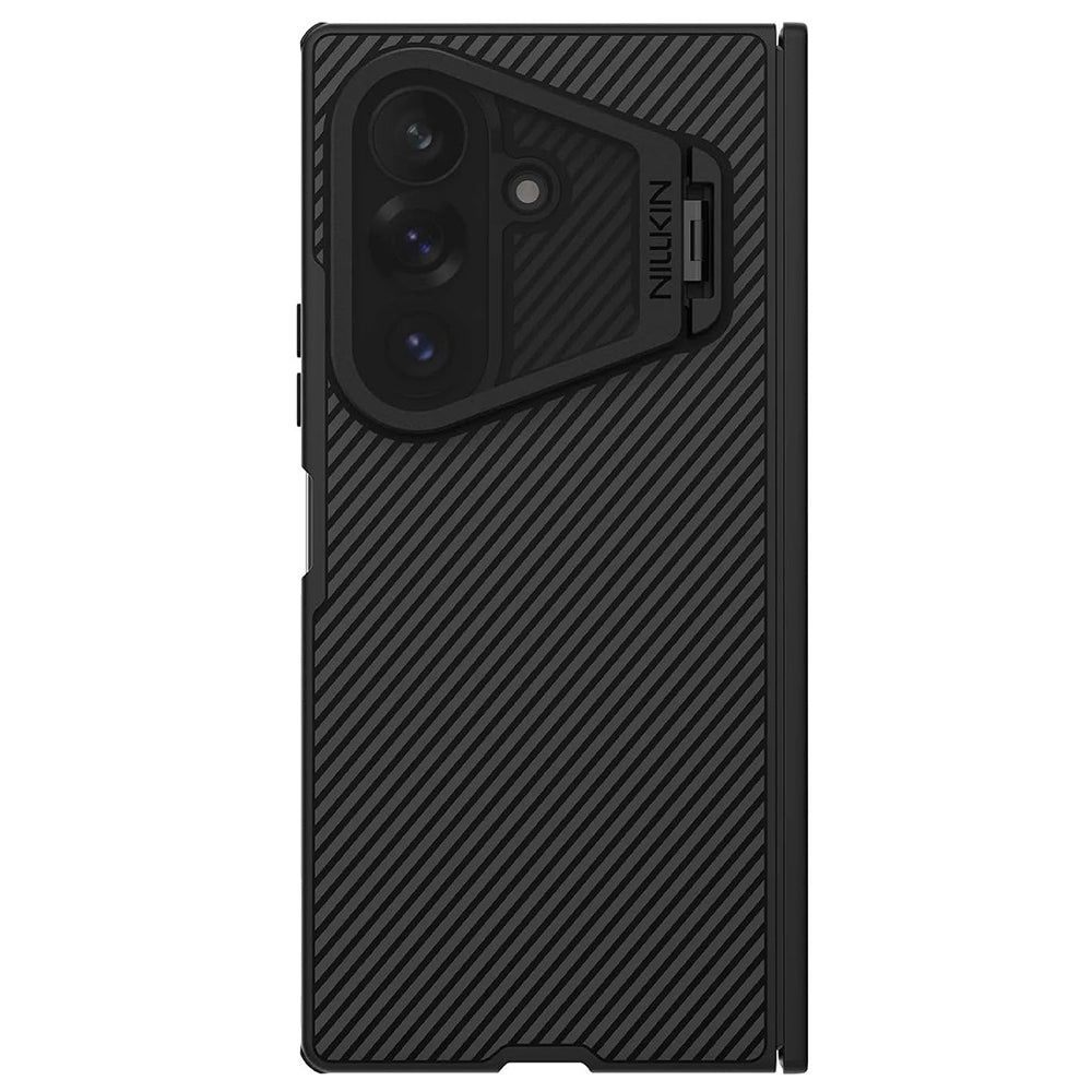 Coque MagSafe pour Samsung Galaxy Z Fold8 Ultra F976, Nillkin, CamShield Prop avec couverture d'objectif noire transparente, Noire