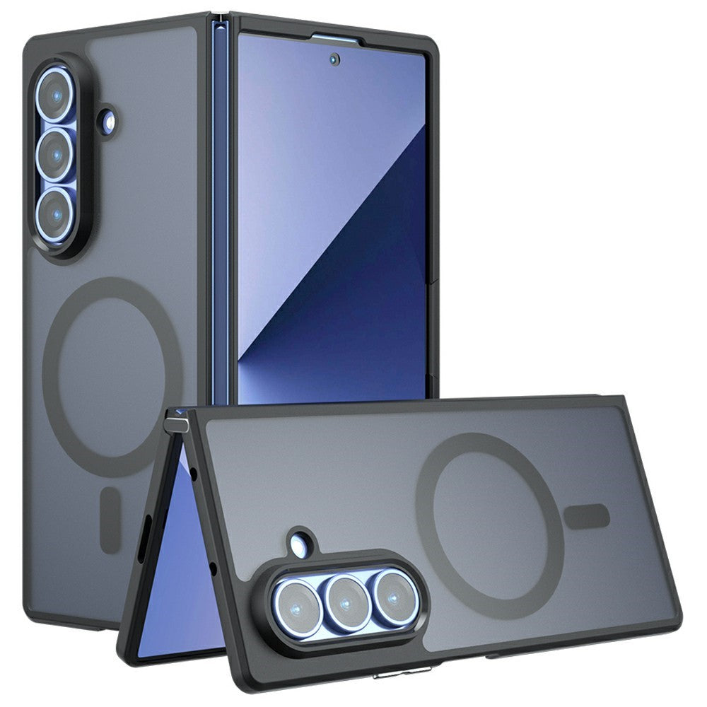 Coque MagSafe pour Samsung Galaxy Z Fold8 Ultra F976, Techsuit, PureFrost, Noir Satiné