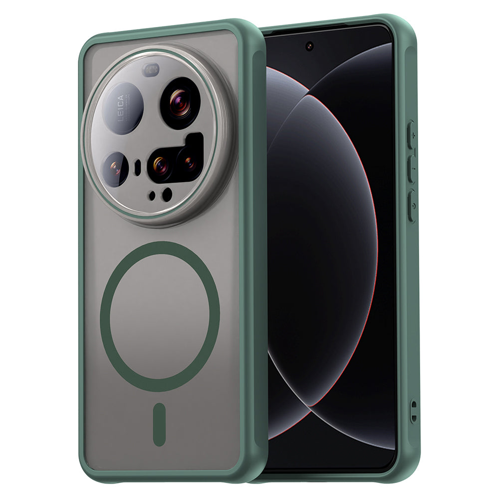 Coque MagSafe pour Xiaomi 15 Ultra, Techsuit, HaloFrost II, Vert