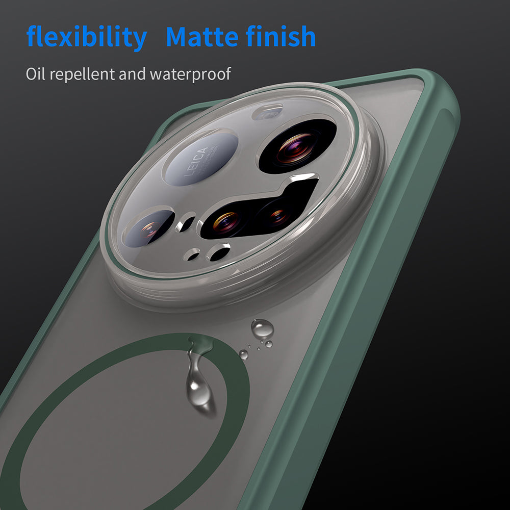 Coque MagSafe pour Xiaomi 15 Ultra, Techsuit, HaloFrost II, Vert