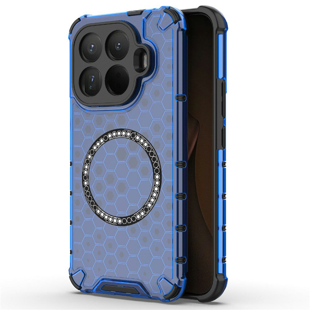 MagSafe Case for Xiaomi 15T Pro, Techsuit, HoneyComb Shield, Blue