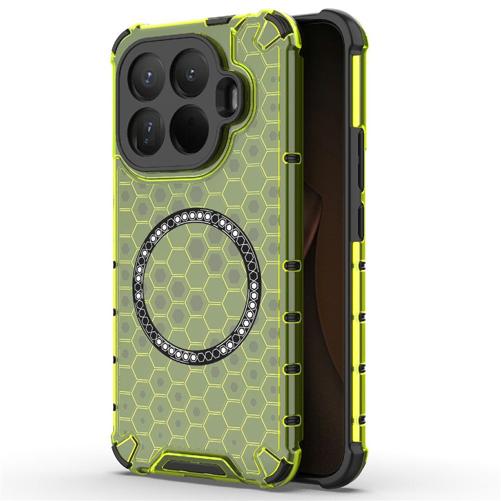 MagSafe Hülle für Xiaomi 15T Pro, Techsuit, HoneyComb Shield, Grün
