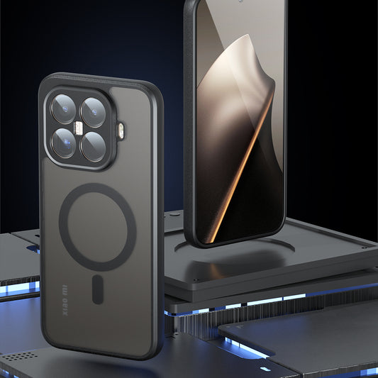 Étui MagSafe pour Xiaomi 15T Pro, Techsuit, PureFrost, Noir Satiné