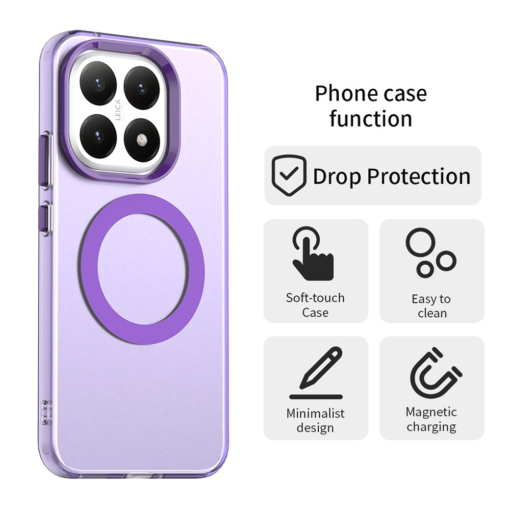 MagSafe Hülle für Xiaomi 15T, Techsuit, CandyCase, Lila