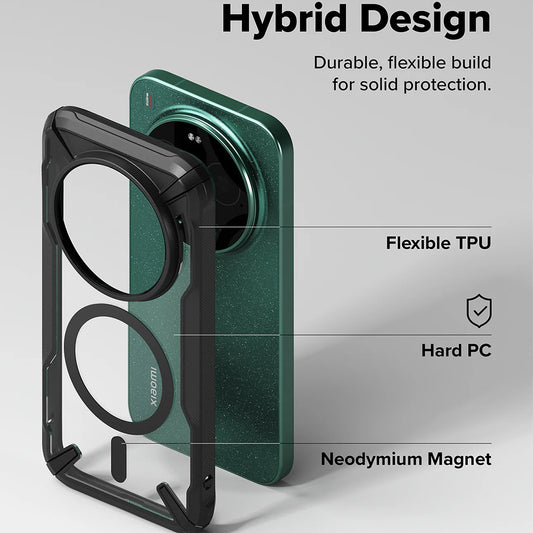 Coque MagSafe pour Xiaomi 17 Ultra, Ringke, Fusion X, Noire