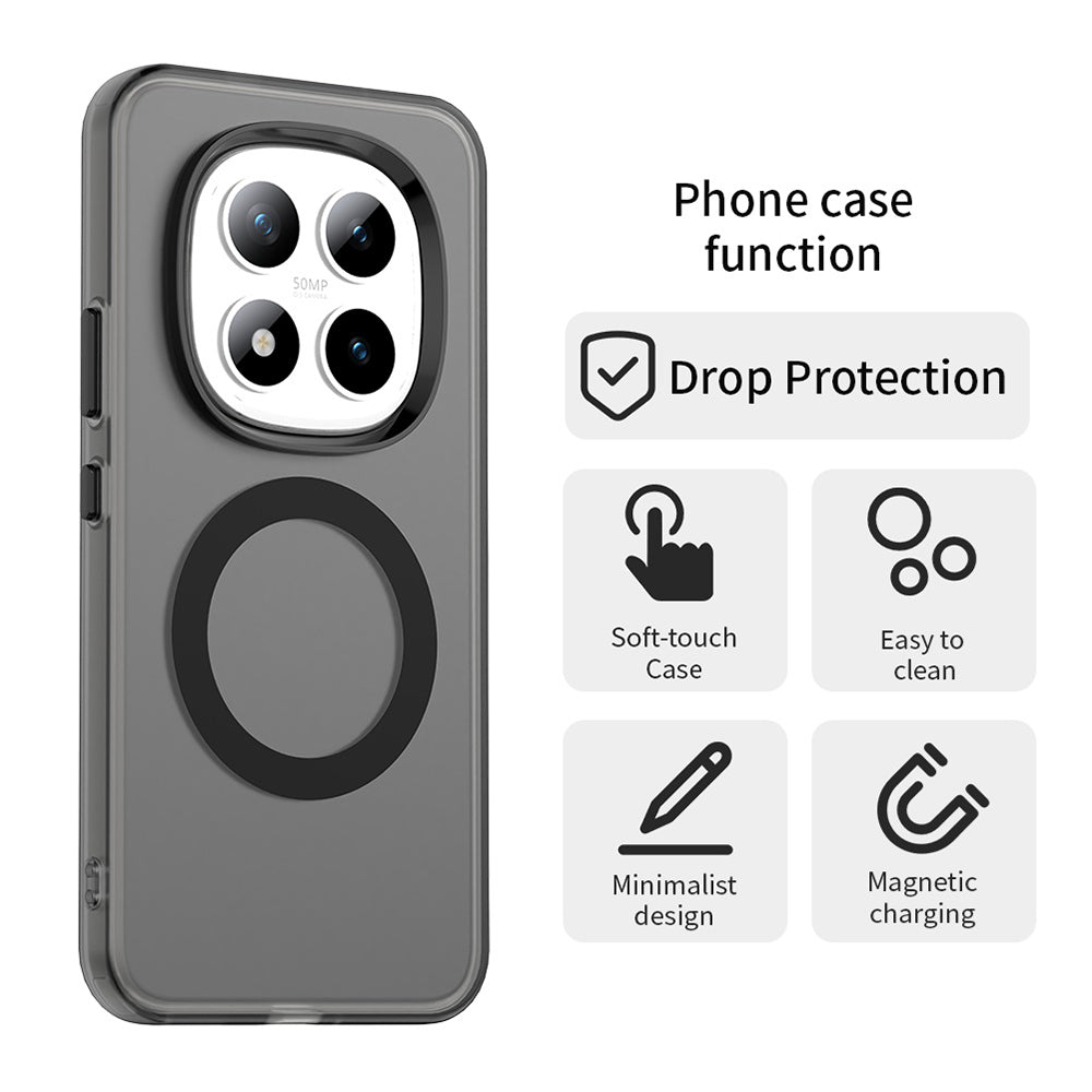 Étui MagSafe pour Xiaomi Poco M8 Pro / Redmi Note 15 Pro+ 5G, Techsuit, CandyCase, Noir