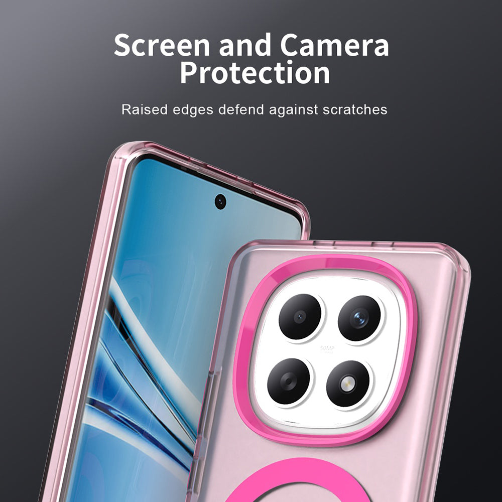 MagSafe Hülle für Xiaomi Poco M8 / Redmi Note 15 5G / Note 15 4G, Techsuit, CandyCase, Rosa