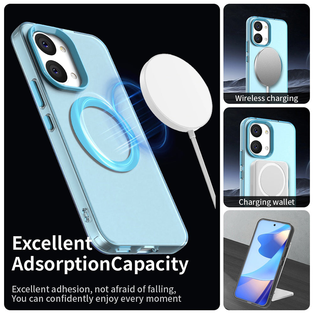 Coque MagSafe pour Xiaomi Poco X8 Pro Max, Techsuit, CandyCase, Bleue
