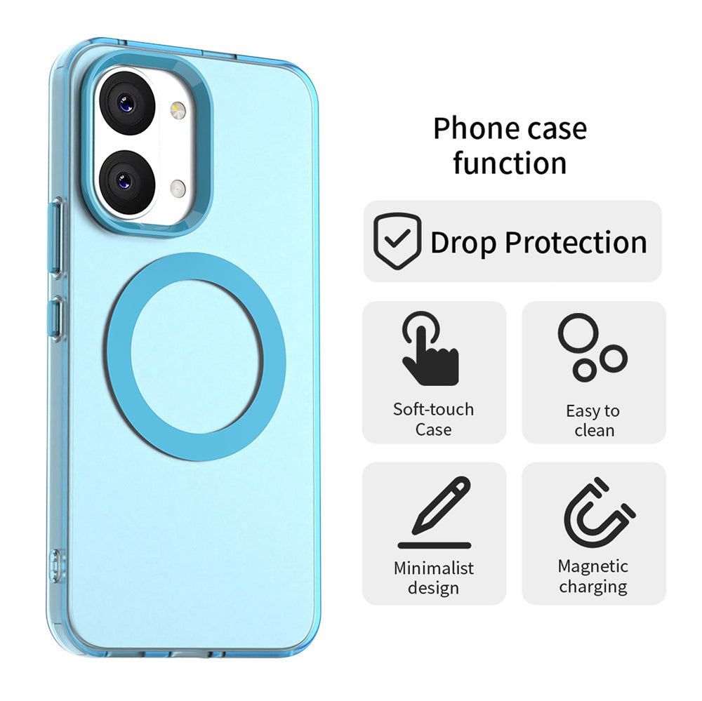 Coque MagSafe pour Xiaomi Poco X8 Pro Max, Techsuit, CandyCase, Bleue