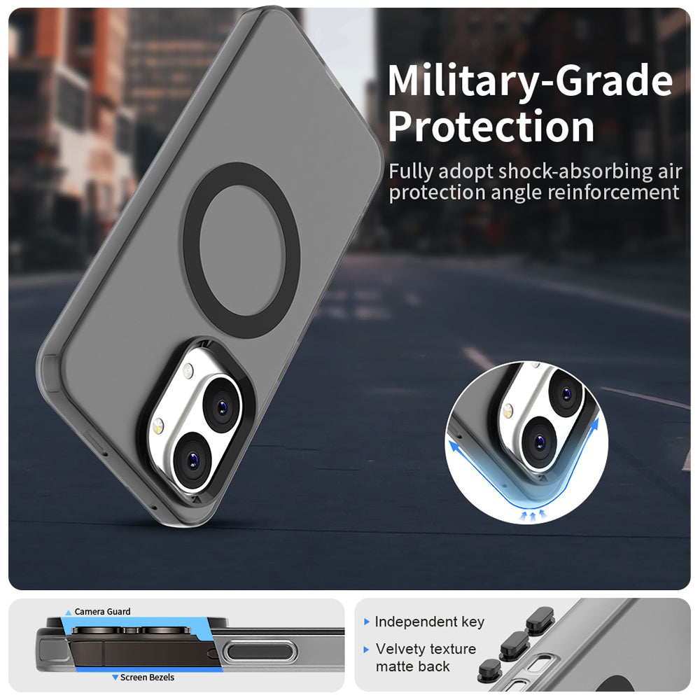 Coque MagSafe pour Xiaomi Poco X8 Pro Max, Techsuit, CandyCase, Noire