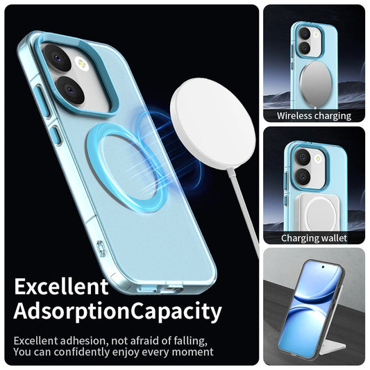 Coque MagSafe pour Xiaomi Poco X8 Pro, Techsuit, CandyCase, Bleue
