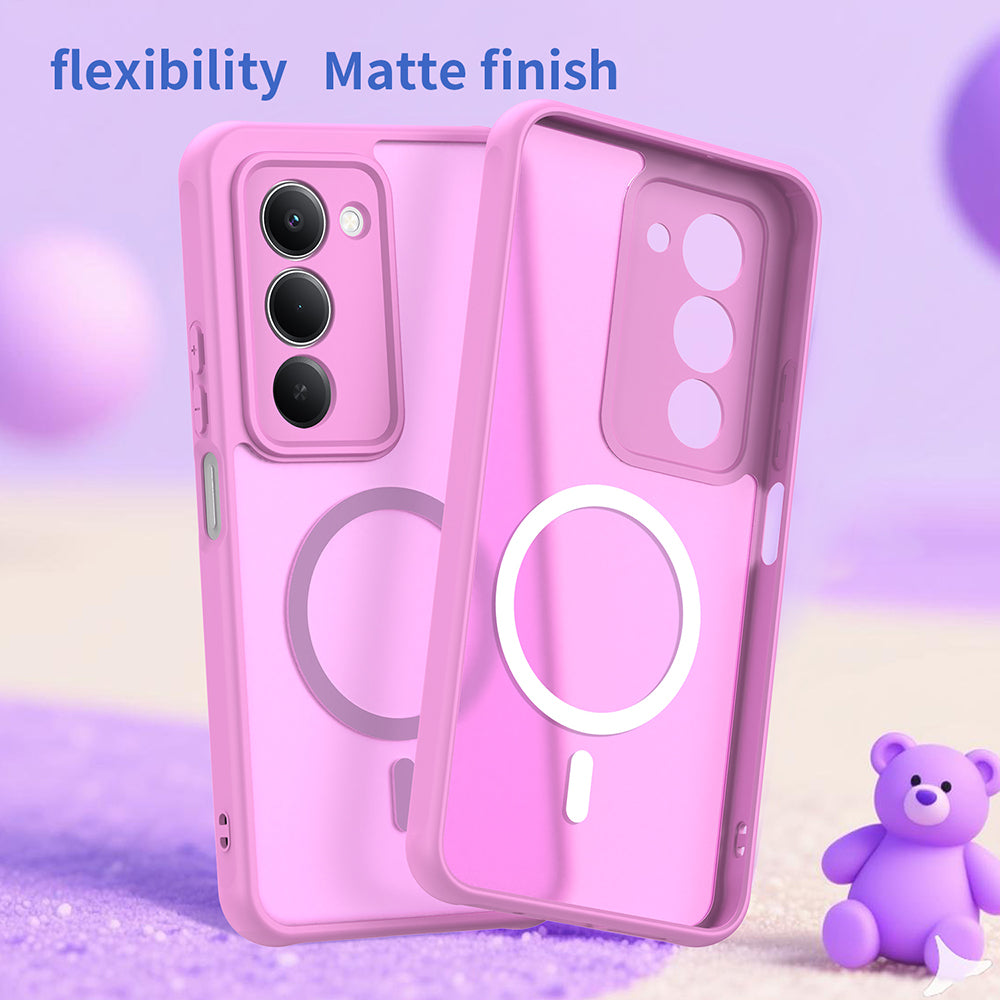 MagSafe Hülle für Xiaomi Redmi 15 5G / 15 4G, Techsuit, HaloFrost II, Rosa
