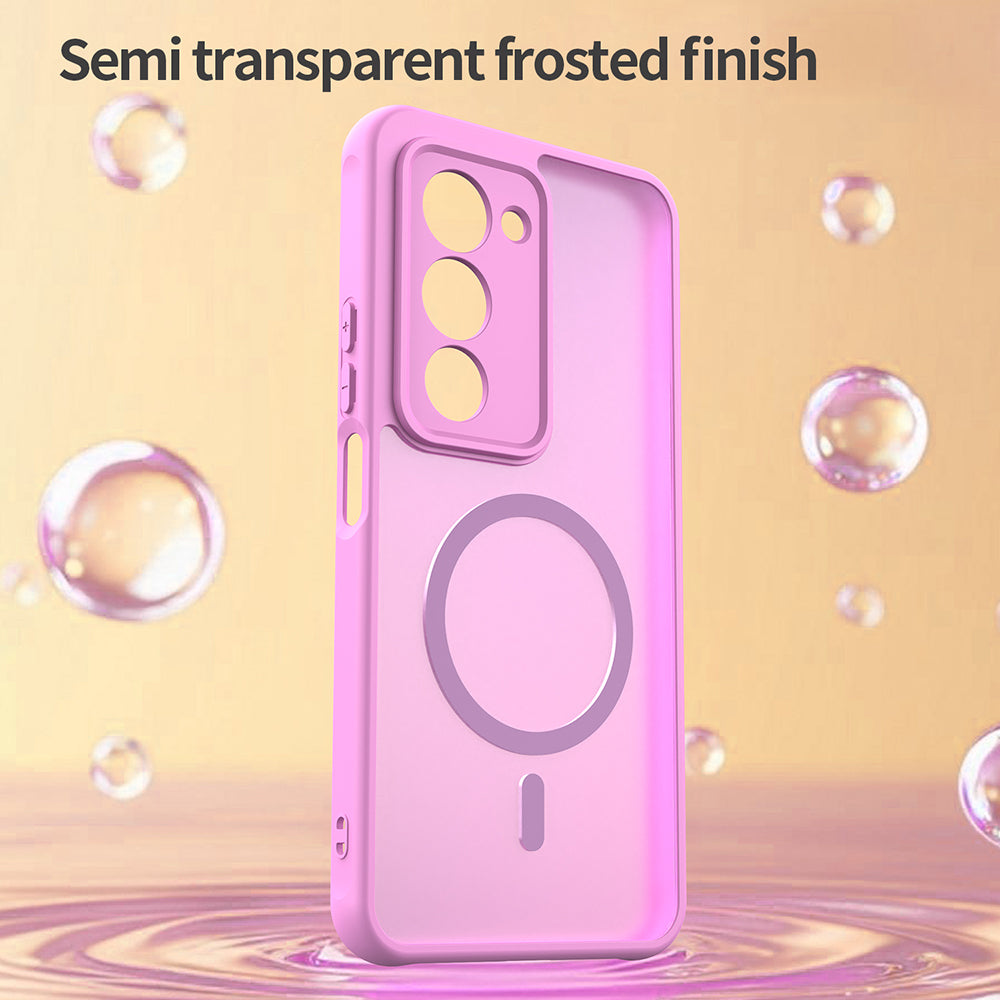 MagSafe Hülle für Xiaomi Redmi 15 5G / 15 4G, Techsuit, HaloFrost II, Rosa
