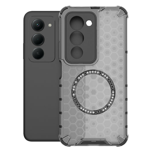 MagSafe Case for Xiaomi Redmi 15 5G / 15 4G, Techsuit, HoneyComb Shield, Black