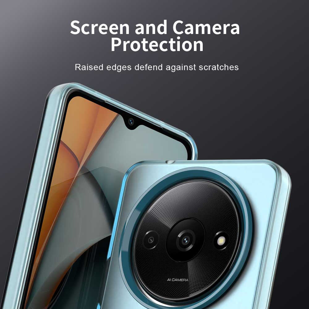 Coque MagSafe pour Xiaomi Redmi A3x / A3, Techsuit, CandyCase, Bleue