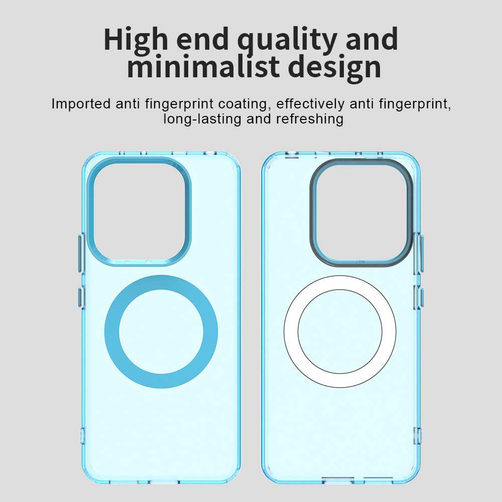 Coque MagSafe pour Xiaomi Redmi Note 14 4G (Régional), Techsuit, CandyCase, Bleue