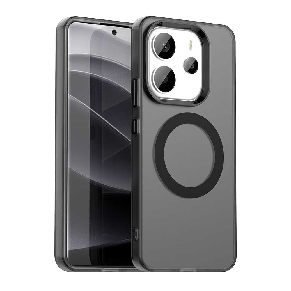 Coque MagSafe pour Xiaomi Redmi Note 14 4G (Régional), Techsuit, CandyCase, Noire