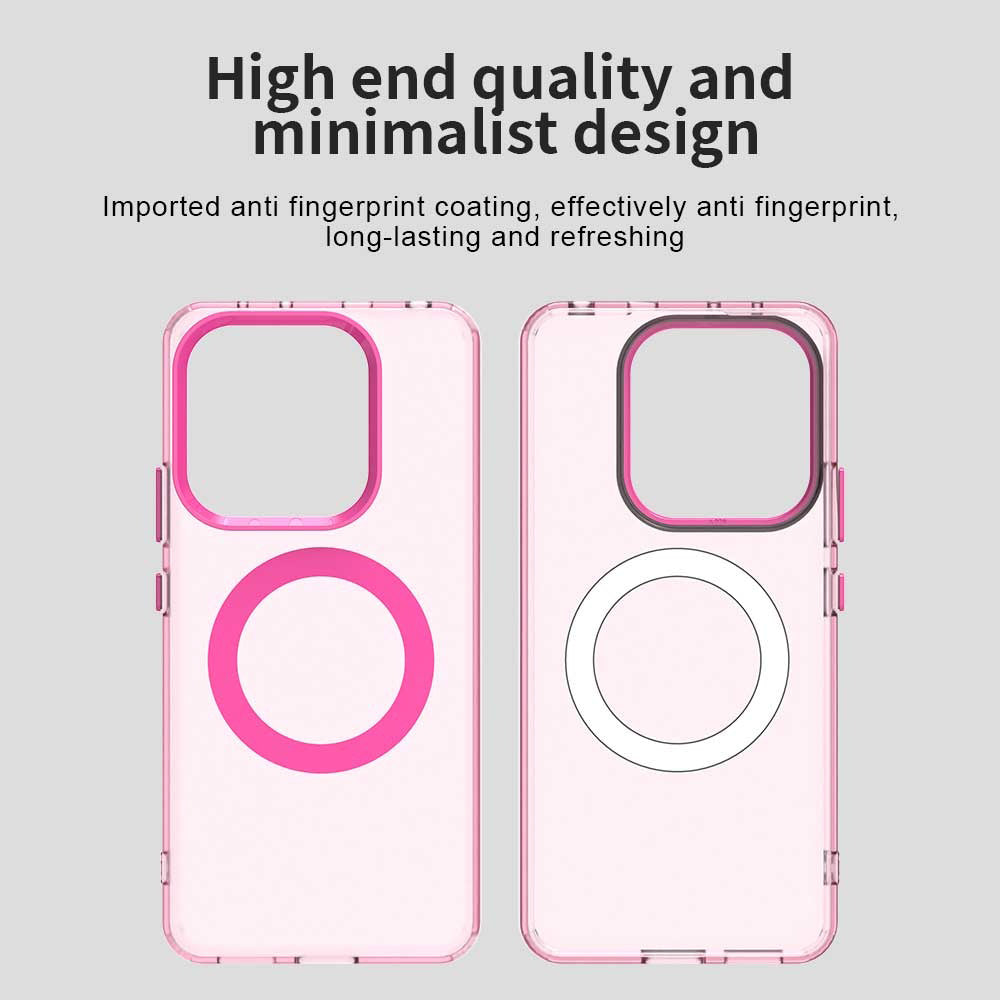 Coque MagSafe pour Xiaomi Redmi Note 14 4G (Régional), Techsuit, CandyCase, Rose