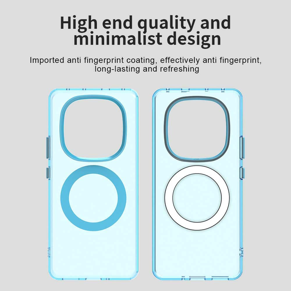 Coque MagSafe pour Xiaomi Redmi Note 14 Pro 4G, Techsuit, CandyCase, Bleue