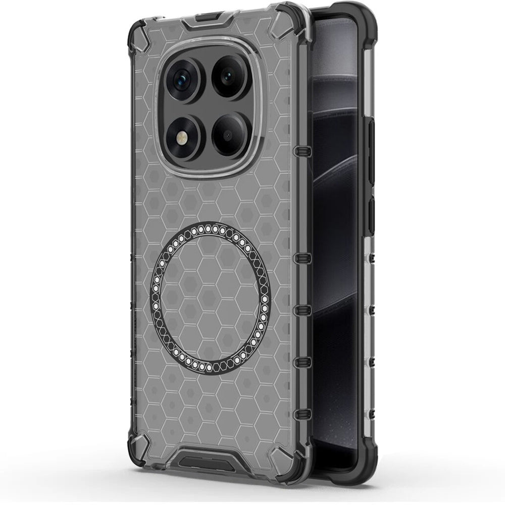 Coque MagSafe pour Xiaomi Redmi Note 14 Pro 4G, Techsuit, HoneyComb Shield, Noire